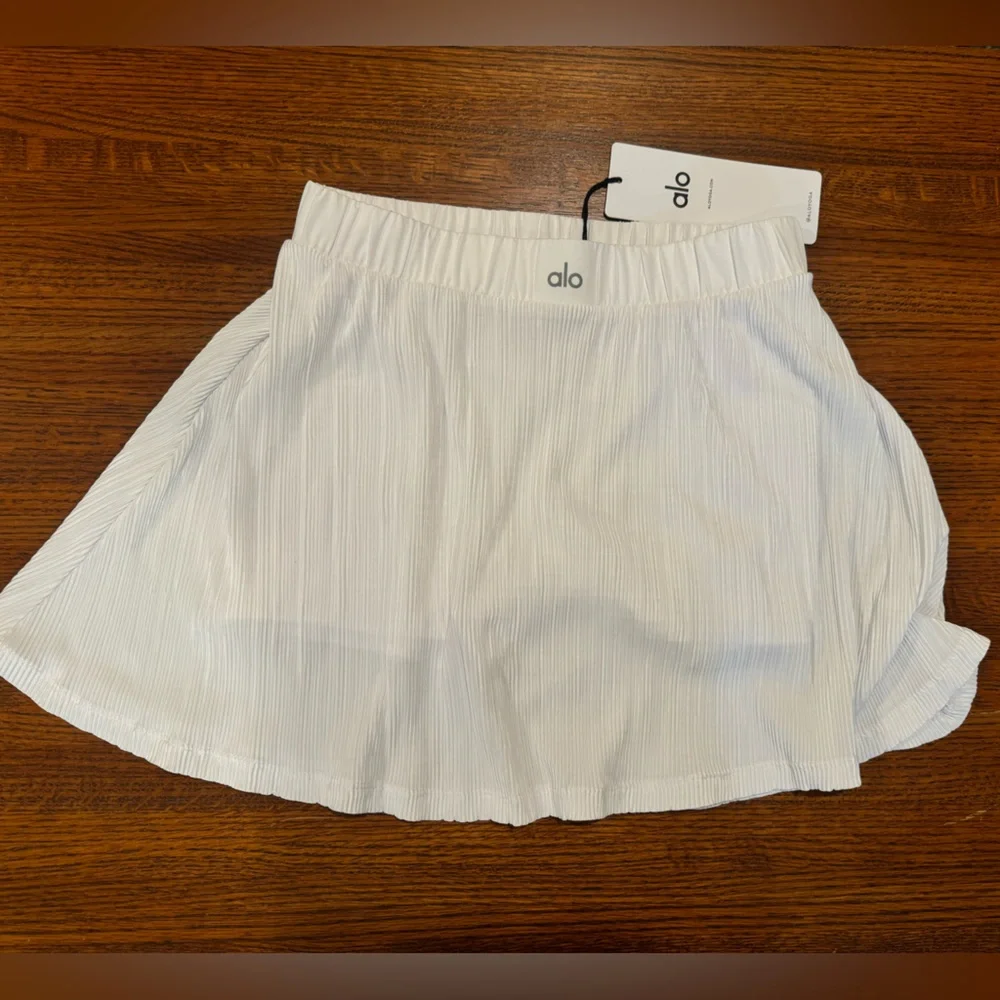 White Alo Tennis Skirt. Size small